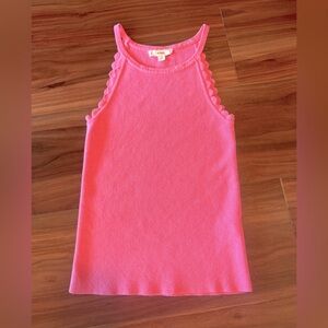 Pink sweater tank by Mine.